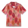 Vibrant Dahlia Blossom Coral Tropical Shirt