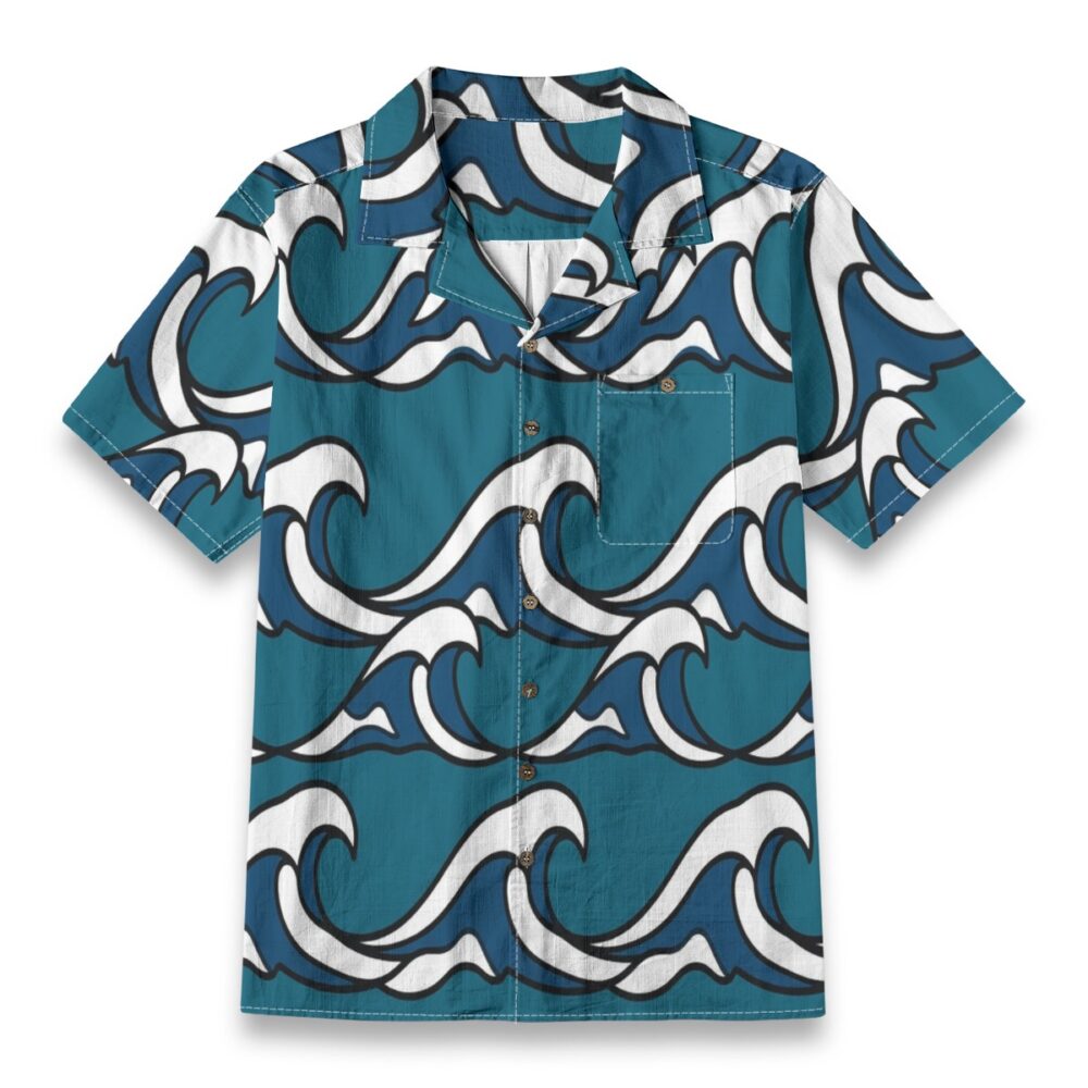 Tide Wave Graphic Ocean Tropical Shirt