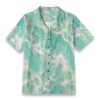 Sea Foam Waves Abstract Ocean Aloha Shirt